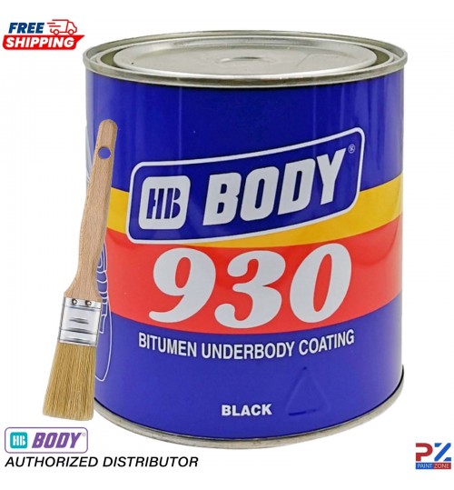 HB Body 930 1Kg Brushable Black Bitumen Underbody Coating – Stone Chip